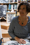 Stephie Reiss in her Dartmoor studio
